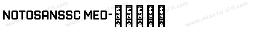 notosanssc med字体转换